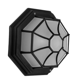 Φωτιστικό Οροφής - Πλαφονιέρα Ruby 00912 1xE27 27x27x12cm Black GloboStar