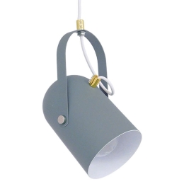 Φωτιστικό Οροφής Hazel 00925 1xΕ27 Φ12x27cm Grey Matt GloboStar