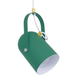 Φωτιστικό Οροφής Hazel 00928 1xΕ27 Φ12x27cm Dark Green GloboStar
