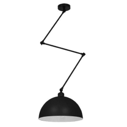 Φωτιστικό Οροφής Lotus 00939 1xE27 Φ30x21cm Black GloboStar