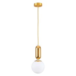 Φωτιστικό Οροφής Maverick 00943 E27 Φ15x15cm White-Gold GloboStar