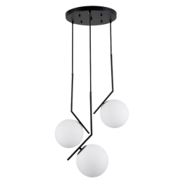 Φωτιστικό Οροφής Monroe 00952 E27 Φ60x50cm White-Black GloboStar