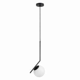 Φωτιστικό Οροφής Monroe 00959 E27 Φ15x49cm White-Black GloboStar