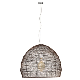 Φωτιστικό Οροφής Malibu 00967 1xΕ27 Φ100x86cm Brown GloboStar