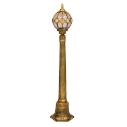 Φωτιστικό Δαπέδου Etoile 00985 1xE27 Με Πλέγμα Honey Γυαλί Φ18cm 102cm Bronze-Gold GloboStar