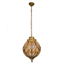 Φωτιστικό Οροφής Etoile 00987 1xΕ27 Με Πλέγμα Φ28x38cm Bronze-Gold GloboStar