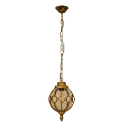 Φωτιστικό Οροφής Etoile 00988 1xΕ27 Με Πλέγμα Φ18x27cm Bronze-Gold GloboStar
