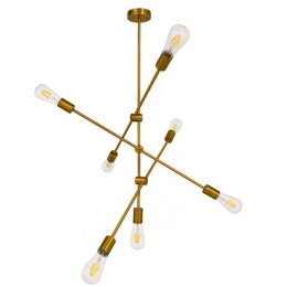 Φωτιστικό Οροφής Esther 00993 7xE27 Φ75x88cm Gold GloboStar