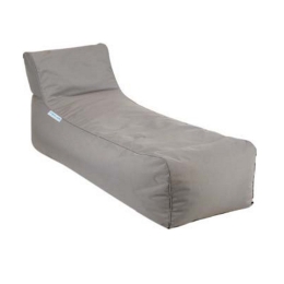 Πουφ Ξαπλώστρα Cairo 01-00-1051 Αδιάβροχο 180x60x68cm Grey
