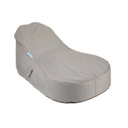 Πουφ Zambie 01-00-1053 Αδιάβροχο 132x96x80cm Grey