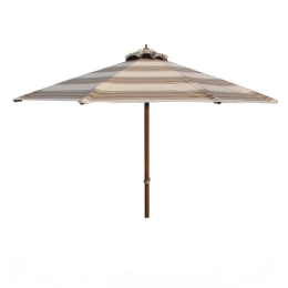 Ομπρέλα Επαγγελματική Fiji 01-00-1237 290gr/m² Φ2m Striped Beige-Brown