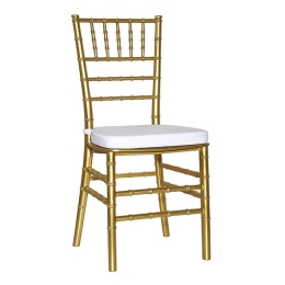 Καρέκλα Catering Chiavari 01-00-2434 Με Μαξιλάρι 45x40x94cm Gold-White