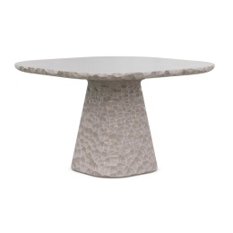 Τραπέζι Panama/T 01-00-2815 Concrete Φ122x79,5cm Oat