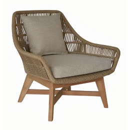 Πολυθρόνα Barbara/L-Rattan 01-00-2836 76x59x78cm Taupe