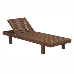 Ξαπλώστρα Aegean 01-00-479 64x200x34cm Walnut