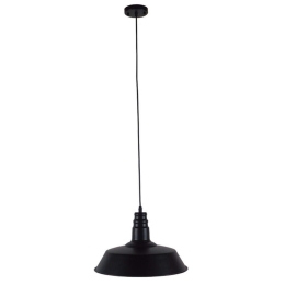 Φωτιστικό Οροφής Ray 01049 1xΕ27 Φ36x25cm Black GloboStar