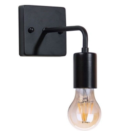 Φωτιστικό Τοίχου - Απλίκα Missam 01119 1xE27 20x10x17cm Black GloboStar