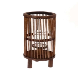 Φανάρι 012.862233140 17x27cm Brown Ξύλο