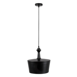Φωτιστικό Οροφής Rockford 01287-A E27 Φ30x30cm Black GloboStar
