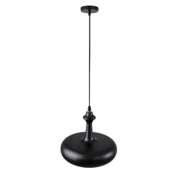Φωτιστικό Οροφής Rockford 01287-C E27 Φ30x23cm Black GloboStar