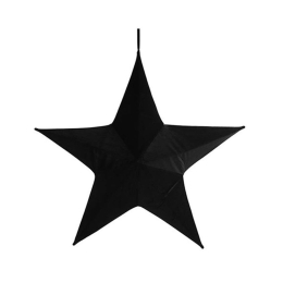 Αστέρι Ανοιγόμενο Βελούδινο 013.784649 80cm Black