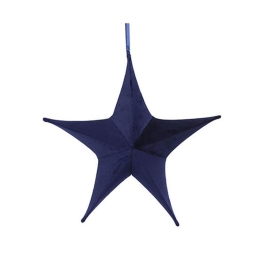 Αστέρι Ανοιγόμενο Βελούδινο 013.784654 40cm Blue
