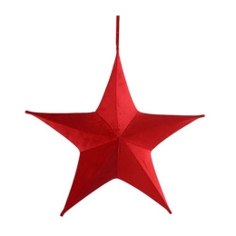 Αστέρι Ανοιγόμενο Βελούδινο 013.784669 65cm Red