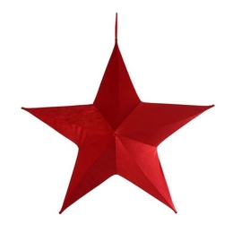 Αστέρι Ανοιγόμενο Βελούδινο 013.784670 80cm Red