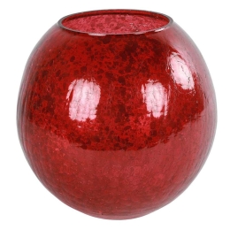 Βάζο 013.788283 25x24 Γυάλινο Red Γυαλί
