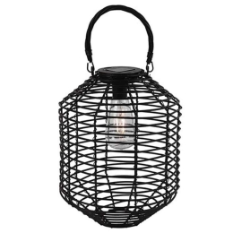 Φανάρι Ηλιακό 013.806937 23.50x30cm Black Πολυπροπυλένιο