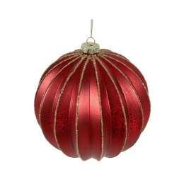 Χριστουγεννιάτικη Μπάλα 013.811439 10cm Red-Gold