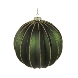 Χριστουγεννιάτικη Μπάλα 013.811444 10cm Green-Gold