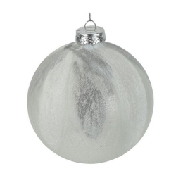 Χριστουγεννιάτικη Μπάλα Marble 013.811535 8cm Light Grey