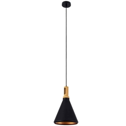 Φωτιστικό Οροφής Calypso 01334-C Φ25x40cm 1xE27 Black-Gold Globostar