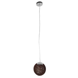 Φωτιστικό Οροφής Oceana 01354 1xΕ27 Φ20x20cm Brown GloboStar