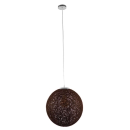 Φωτιστικό Οροφής Oceana 01358 1xΕ27 Φ40x40cm Brown GloboStar