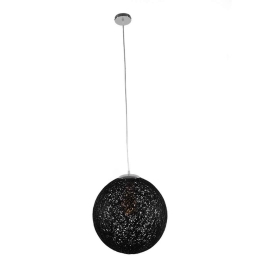 Φωτιστικό Οροφής Oceana 01360 1xΕ27 Φ40x40cm Black GloboStar