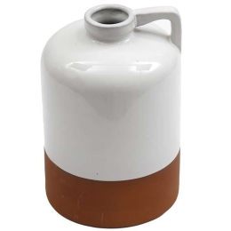 Βάζο - Κανάτα 014.OL0311 12x23cm Κεραμικό White Κεραμικό