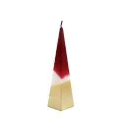 Κερί Πυραμίδα 014.XMR2250 20cm Bordo-Gold