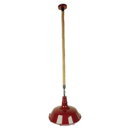 Φωτιστικό Οροφής Iscar 01410 1xΕ27 Με Πλέγμα Φ36x31cm Red GloboStar