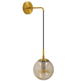 Φωτιστικό Τοίχου - Απλίκα Madison 01427 1xE27 Φ15x54cm Gold GloboStar