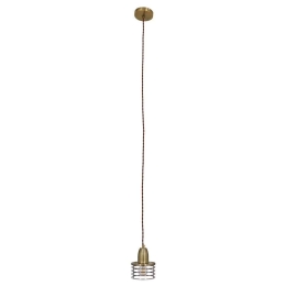 Φωτιστικό Οροφής Manhattan 01455 1xΕ27 Φ11x14cm Bronze GloboStar