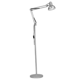 Φωτιστικό Δαπέδου Audrey 01469 1xE27 Φ15cm 73cm Silver GloboStar