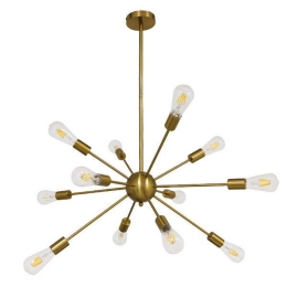 Φωτιστικό Οροφής Milano 01485 12xE27 Φ80x78cm Gold GloboStar