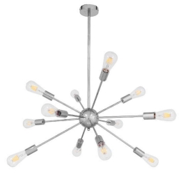 Φωτιστικό Οροφής Milano 01487 12xE27 Φ80x78cm Nickel GloboStar