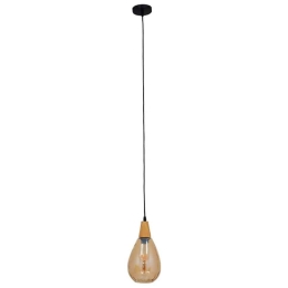 Φωτιστικό Οροφής Noah 01490 1xΕ27 Φ16x30cm Honey GloboStar