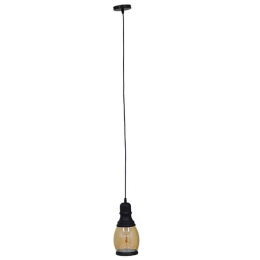 Φωτιστικό Οροφής Jack 01507 1xΕ27 Φ14x30cm Clear Honey GloboStar