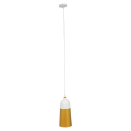 Φωτιστικό Οροφής Palazzo 01524 1xΕ27 Φ14x34cm White-Gold GloboStar