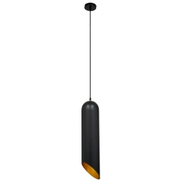 Φωτιστικό Οροφής Carson 01529 1xΕ27 Φ15x68cm Black-Gold GloboStar