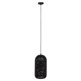 Φωτιστικό Οροφής Saga 01591 1xΕ27 Φ20x41cm Black-Gold GloboStar